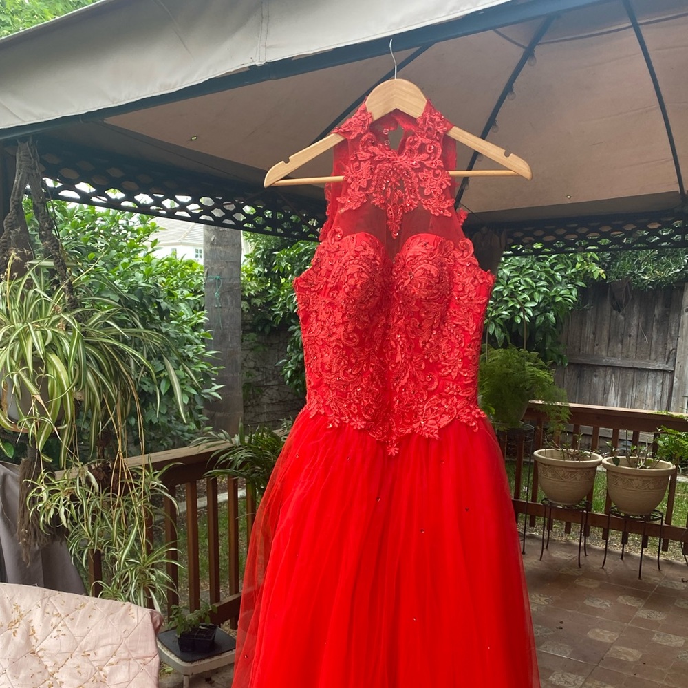 Red dress